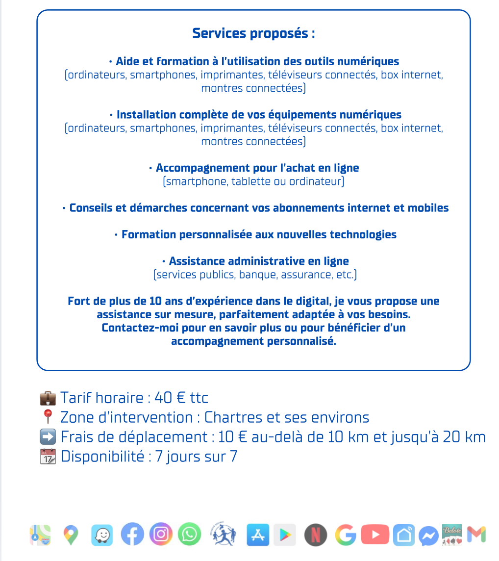 Service depannage informatique 28 entre particuliers